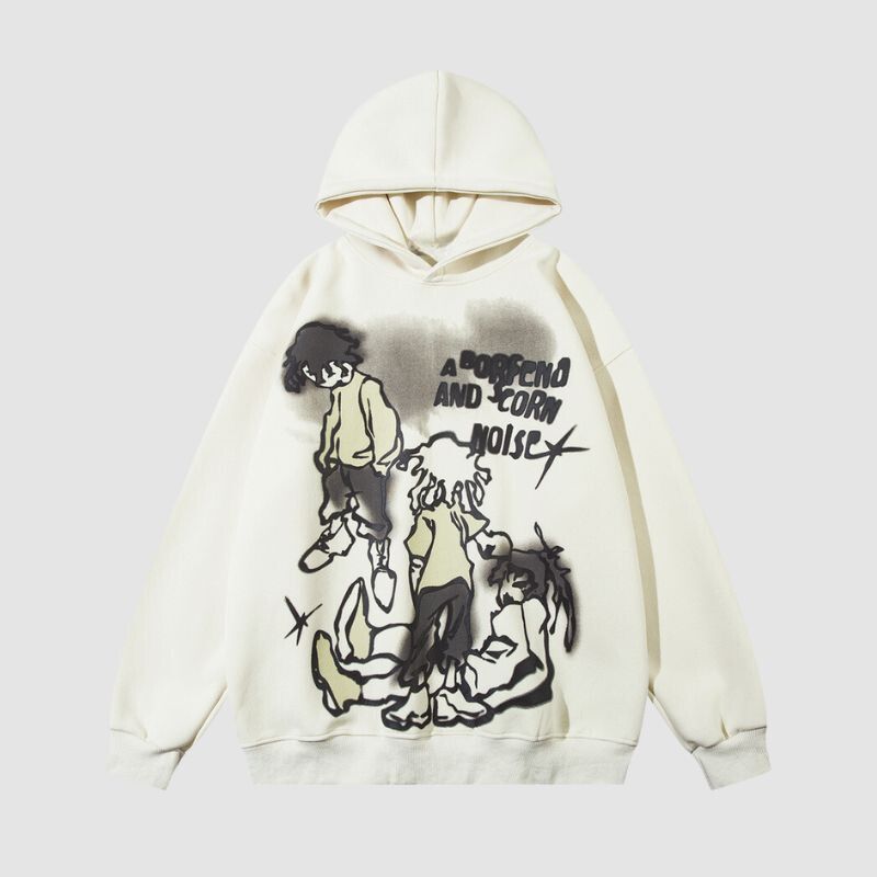 Relolve Graffiti Line Person Hoodie