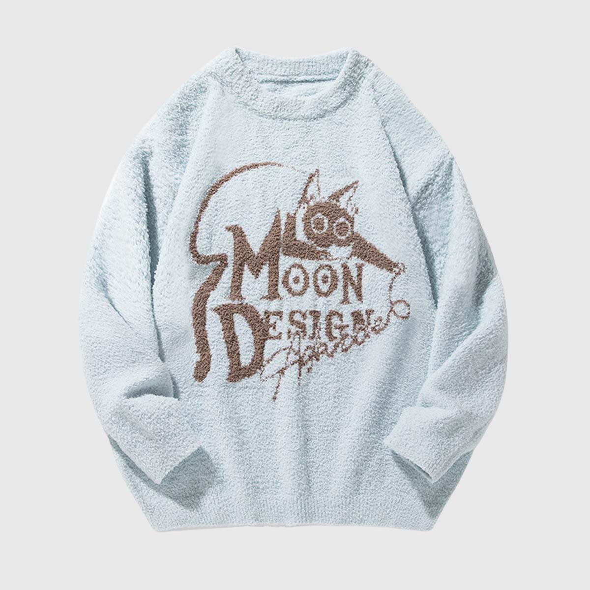 Relolve Moon Design Graphic Sweater