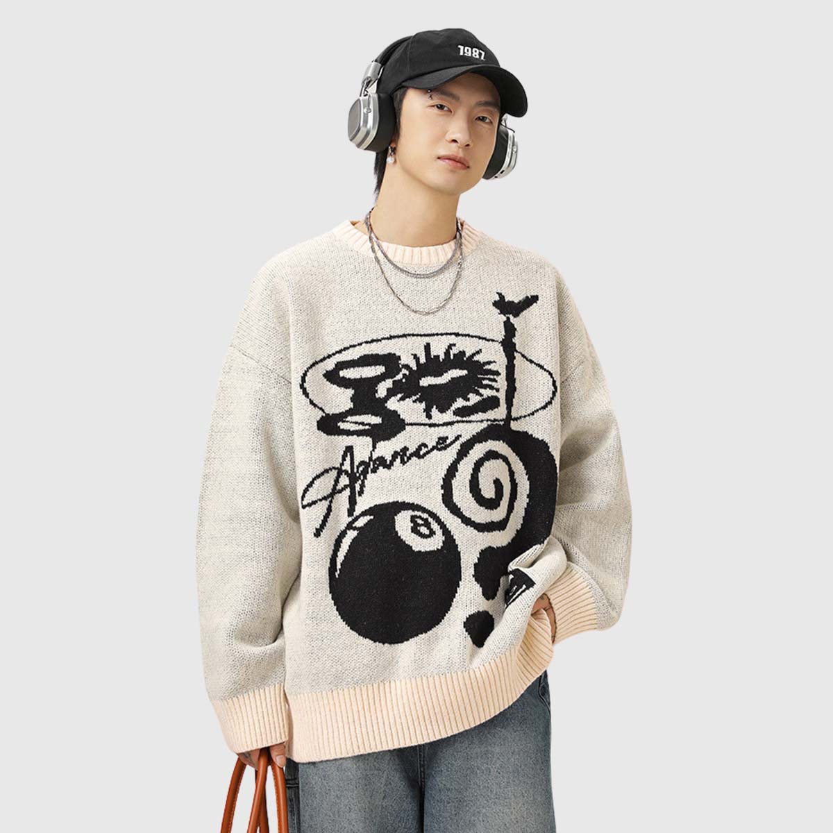 Relolve Abstract Graphic Sweater