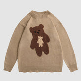 Relolve Cartoo Bear Jacquard Sweater