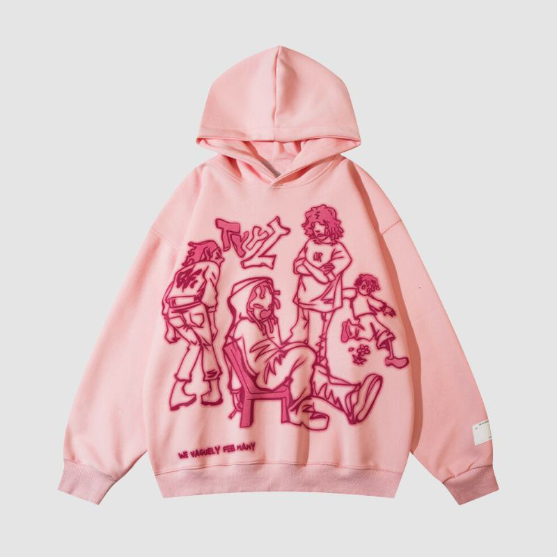 Relolve Line Person Hoodie