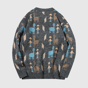 Relolve Vintage Animal & Forest Sweater