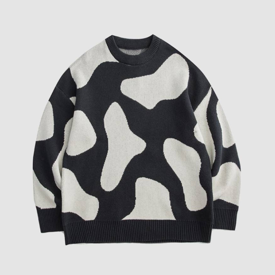 Relolve Cow Patter Sweater