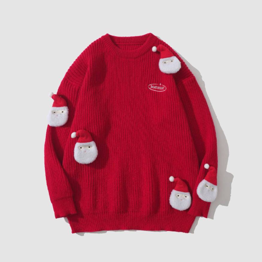 Relolve Cute Santa Doll Sweater