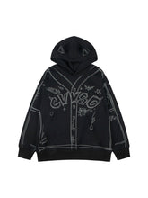 Relolve Hand-Painted Graffiti Hoodie